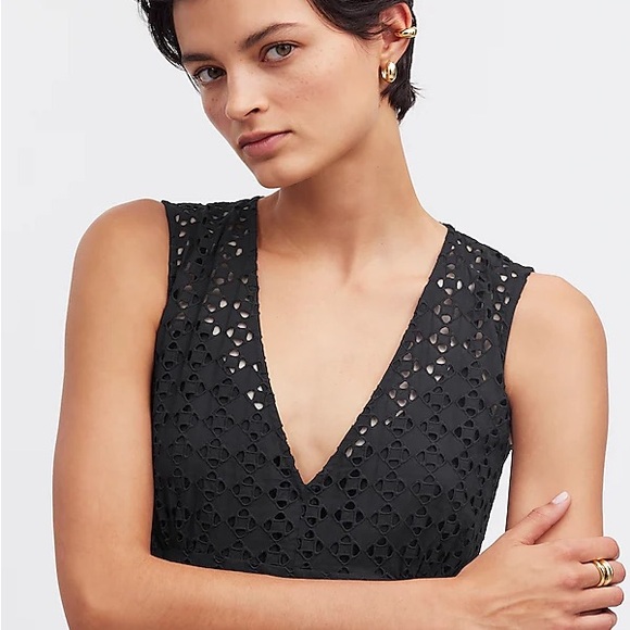 MADEWELL EYELET V-NECK MAXI DRESS - Picture 4 of 6